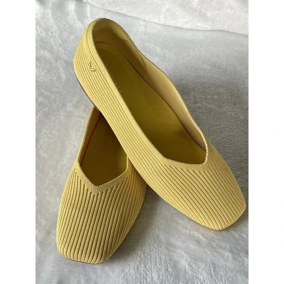 Vivaia Samantha Yellow Square Toe Classic Office Loafers Comfort Shoe 36 US6 - Picture 13 of 16